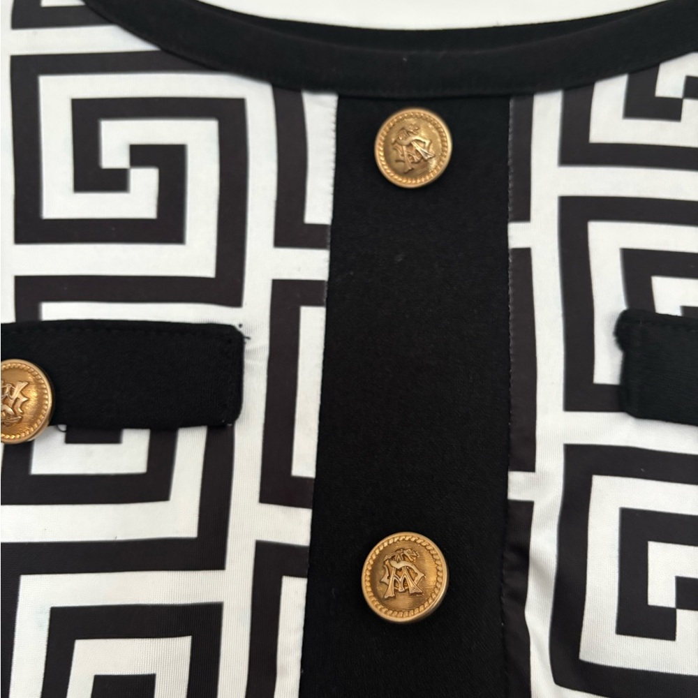 Black & White Geometric Skirt Set - Picture 7 of 10